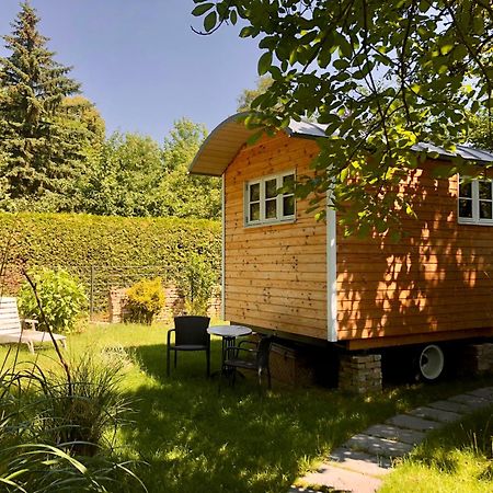 Petershagen-Eggersdorf Zirkuswagen Mit Outdoor Whirlpool Und Garten מראה חיצוני תמונה