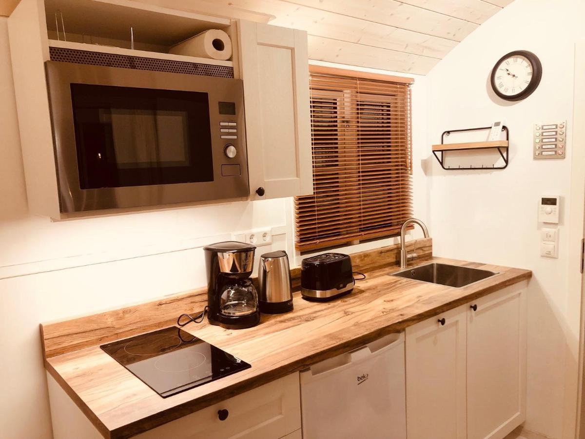 Petershagen-Eggersdorf Zirkuswagen Mit Outdoor Whirlpool Und Garten מראה חיצוני תמונה